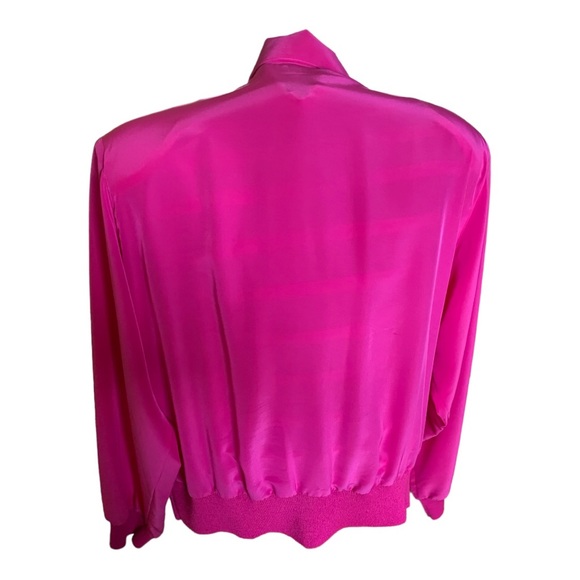 Philippe Marques Pink Western Button-Up Knit Sweater - Fuchsia Pink, Size 16 - Picture 3 of 9